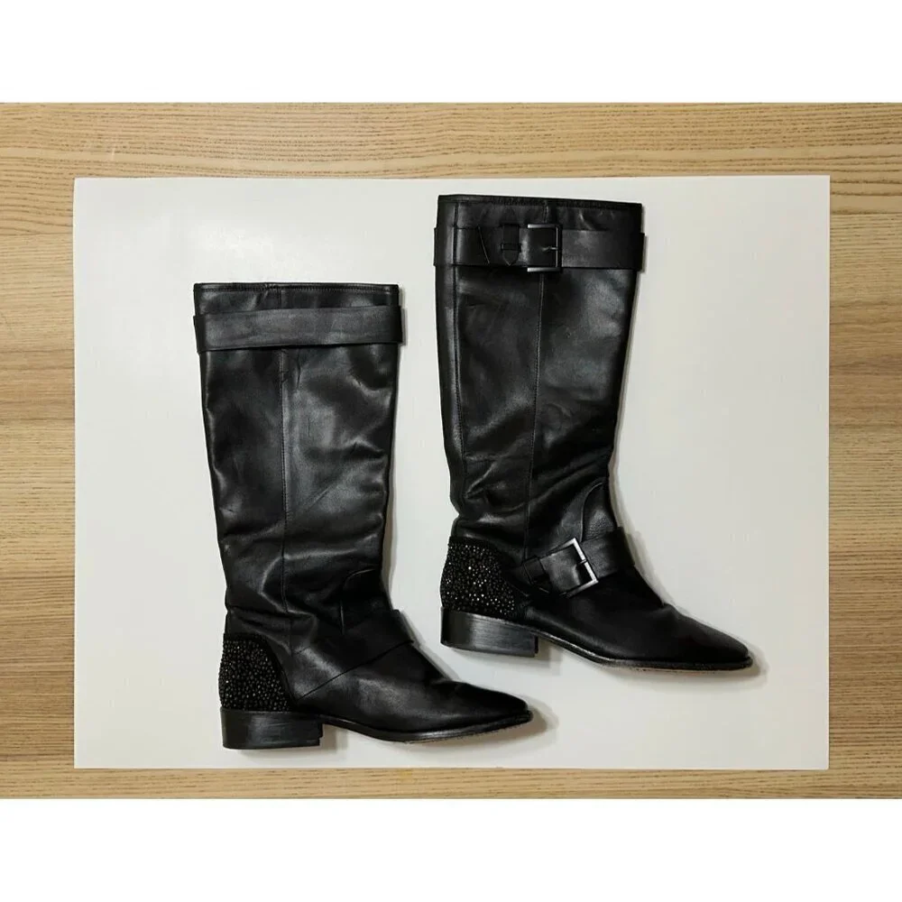 Brian Atwood Dita Tall Knee Riding Boots Size 10